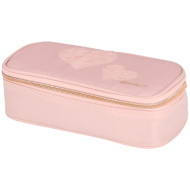 Spirit: astuccio ovale rosa con cuori 23x10 cm
