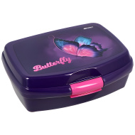 Spirit: scatola per merenda con farfalle 550 ml 16,8x13,5x6,5 cm