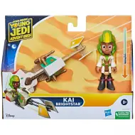Star Wars: Le avventure dei giovani Jedi - Set di figure Kai Brightstar con veicolo 7,5 cm - Hasbro