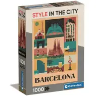 Stile nella città Barcellona puzzle da 1000 pezzi - Clementoni