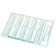 Tabellina di plastica