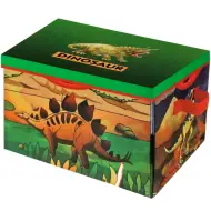 Tappeto da gioco e scatola di immagazzinaggio 2 in 1 con dinosauri