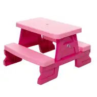 Tavolo da picnic rosa 70x79x47cm