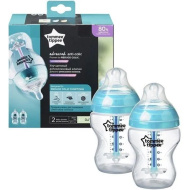 Tommee Tippee: Advanced ANTI-COLIC biberon turchese set da 2 pezzi 260 ml (0 mesi+)