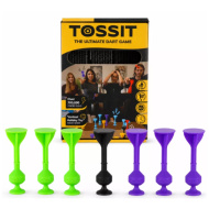 Tossit Starter Pack gioco di freccette con ventose in silicone, viola e verde
