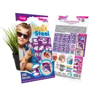 TyToo: Set di stencil per tatuaggi glitter Beasts &amp; Steel