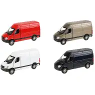 Welly: Modello di auto in metallo Mercedes-Benz Sprinter in diverse varianti, 11 cm