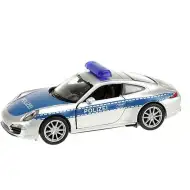 Welly: modello in metallo di auto della polizia Porsche 911, 11 cm
