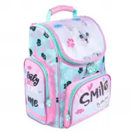 Zaino scolastico My little friend Smile con gattino 35,5x27,5x16cm