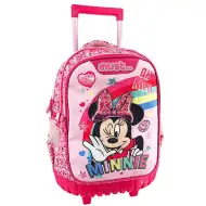 Zaino scolastico a tre scomparti con ruote di Minnie Mouse