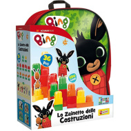 Blocchi da costruzione di Bing in zaino rosso