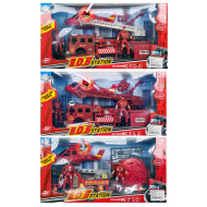 Camion dei pompieri e elicottero con luci, suoni e personaggi