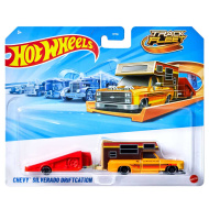 Hot Wheels: Chevy Silverado camion trasportatore 1/64 – Mattel