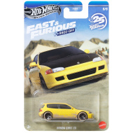 Hot Wheels: Fast &amp; Furious Honda Civic EG modellautó gialla 1/64 - Mattel