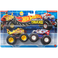 Hot Wheels Monster Trucks: Helichopper vs Rescue Rampager set di 2 macchinine 1:64 - Mattel