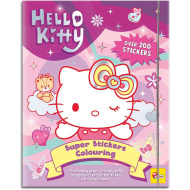 Libro da colorare Hello Kitty con adesivi - Lisciani