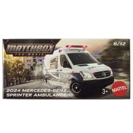 Matchbox A Film: Ambulanza Mercedes-Benz Sprinter 2024 in scatola di cartone 1/64 – Mattel