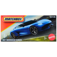 Matchbox: Macchinina Koenigsegg Gemera 2021 blu in scatola di cartone 1/64 - Mattel