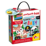 Puzzle logico tattile per bebè Montessori animali - Lisciani