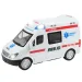 Ambulanza telecomandata RC con effetti luminosi, scala 1/48, 27 MHz, 23 cm