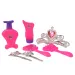 Angell: Testa di bambola pettinabile e acconciabile con tiara e accessori 21 cm