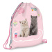 Ars Una: Cute Animals Tea Party sacca da ginnastica a tema gatti, sacca sportiva 32x42 cm
