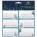 Ars Una: Etichette per quaderni confezionate con motivo unicorno Stardust 3x6 pezzi