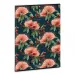 Ars Una: Quaderno a quadretti con anelli extra Flowery Green A/4