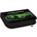 Ars Una: astuccio pieghevole verde con stampa Lamborghini, completo, 12,8x19,3x3,6 cm