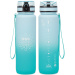 Ars Una: borraccia motivazionale a sfumatura, senza BPA, opaca - 1000 ml - Ice
