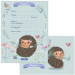 Ars Una: set di 10 inviti "Fresh Flowers" a tema riccio con buste incluse