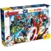 Avengers 2 in 1 maxi puzzle da 150 pezzi e album da colorare 70x50cm - Lisciani