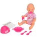Bambola New Born Baby che fa la pipì con accessori 38 cm - Simba Toys