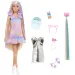 Barbie bambola con abito a tema gatto e ciocche alla moda set di gioco - Mattel