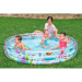 Bestway: piscina trasparente a tre anelli a tema marino 183 x 33 cm
