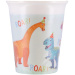 Bicchieri di carta per festa a tema dinosauri, set da 8 pezzi, 200 ml