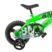 Bicicletta BMX 12” per bambini con rotelle, colore verde-nero – Dino Bikes