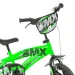 Bicicletta BMX 12” per bambini con rotelle, colore verde-nero – Dino Bikes