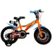 Bicicletta per bambini Hot Wheels 14” con portaborraccia e rotelle laterali, colore arancione-nero – Dino Bikes