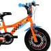 Bicicletta per bambini Hot Wheels 14” con portaborraccia e rotelle laterali, colore arancione-nero – Dino Bikes