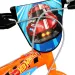 Bicicletta per bambini Hot Wheels 14” con portaborraccia e rotelle laterali, colore arancione-nero – Dino Bikes