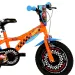 Bicicletta per bambini Hot Wheels 16" con portaborraccia e rotelle laterali, colore arancione-nero – Bicicletta Dino Bikes