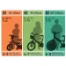 Bicicletta per bambini Hot Wheels 16" con portaborraccia e rotelle laterali, colore arancione-nero – Bicicletta Dino Bikes