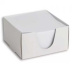 Blocco note quadrato 9x9x5 cm, 500 fogli, in scatola bianca