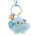 Borsa con pompon Mostriciattolo - turchese
