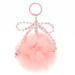 Borsa con pompon e fiocco con perline - rosa