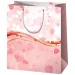 Borsa regalo esclusiva di dimensioni normali con cuori rosa 11x6x14cm