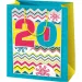 Borsa regalo esclusiva di grandi dimensioni con oltre 20 motivi, 27x14x33 cm