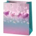 Borsa regalo grande con cuori alluncinetto 27x14x33cm