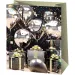 Borsa regalo grande con palloncini per festa esclusiva 27x14x33cm